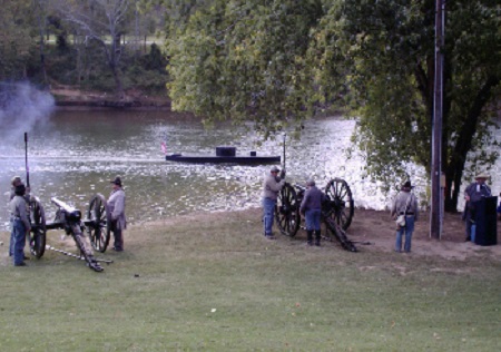 Cherokee Artillery and the USS Monitor on the Coosa River