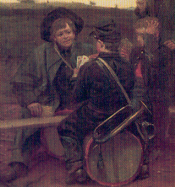 Civil War Drummer Boys Playing Cards by Julian Scott (1891)
